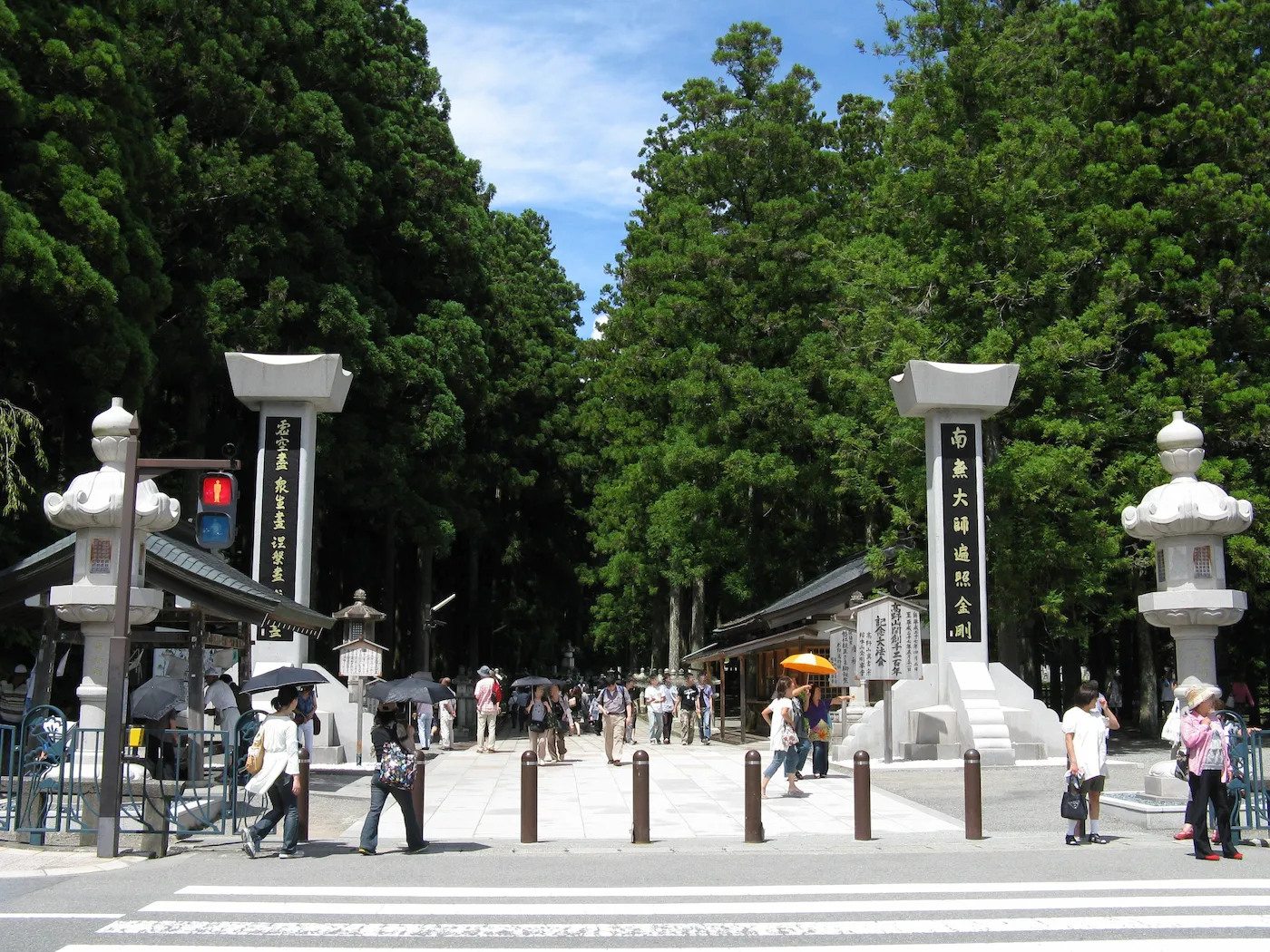 Cedar-lined approach to Okunoin in Koyasan