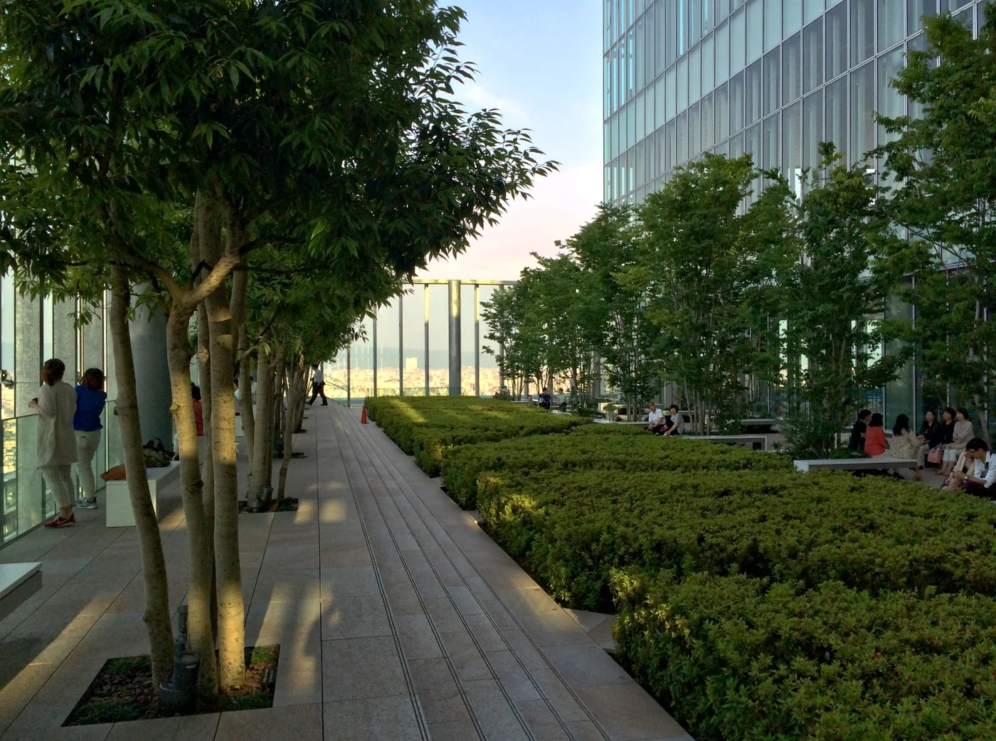 Sky Garden on the 16th floor of Abeno Harukas near the art museum