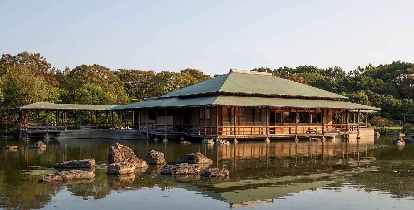 Japanese garden in Daisen Park, Sakai