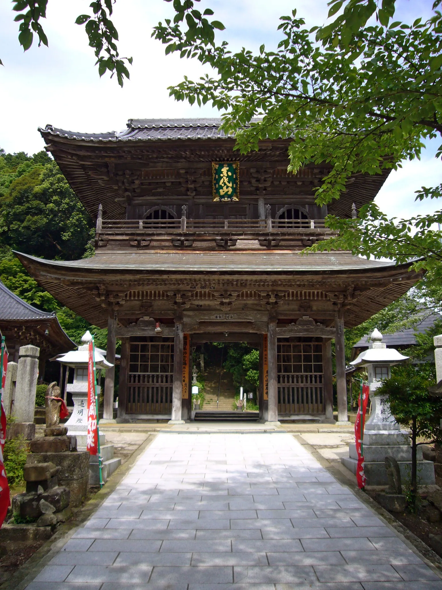 Onsenji Temple in the mountains above Kinosaki Onsen