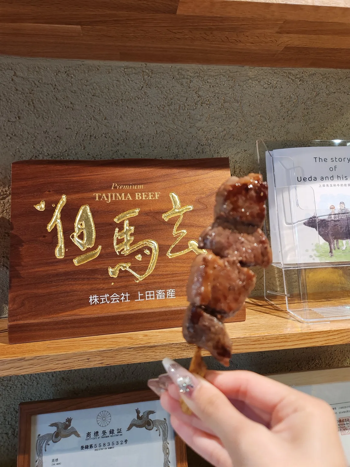 Tajima beef skewer in Kinosaki Onsen, Hyogo