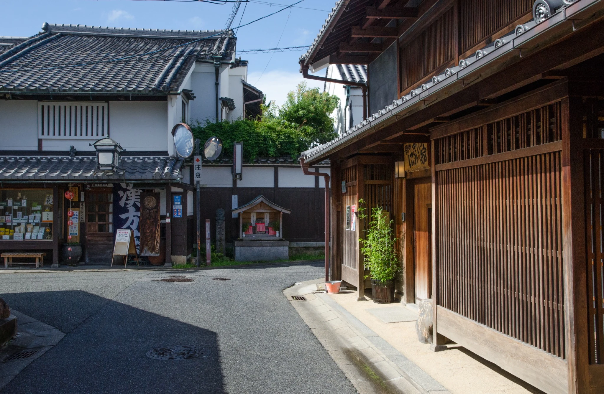 Traditional streets of Naramachi in Nara