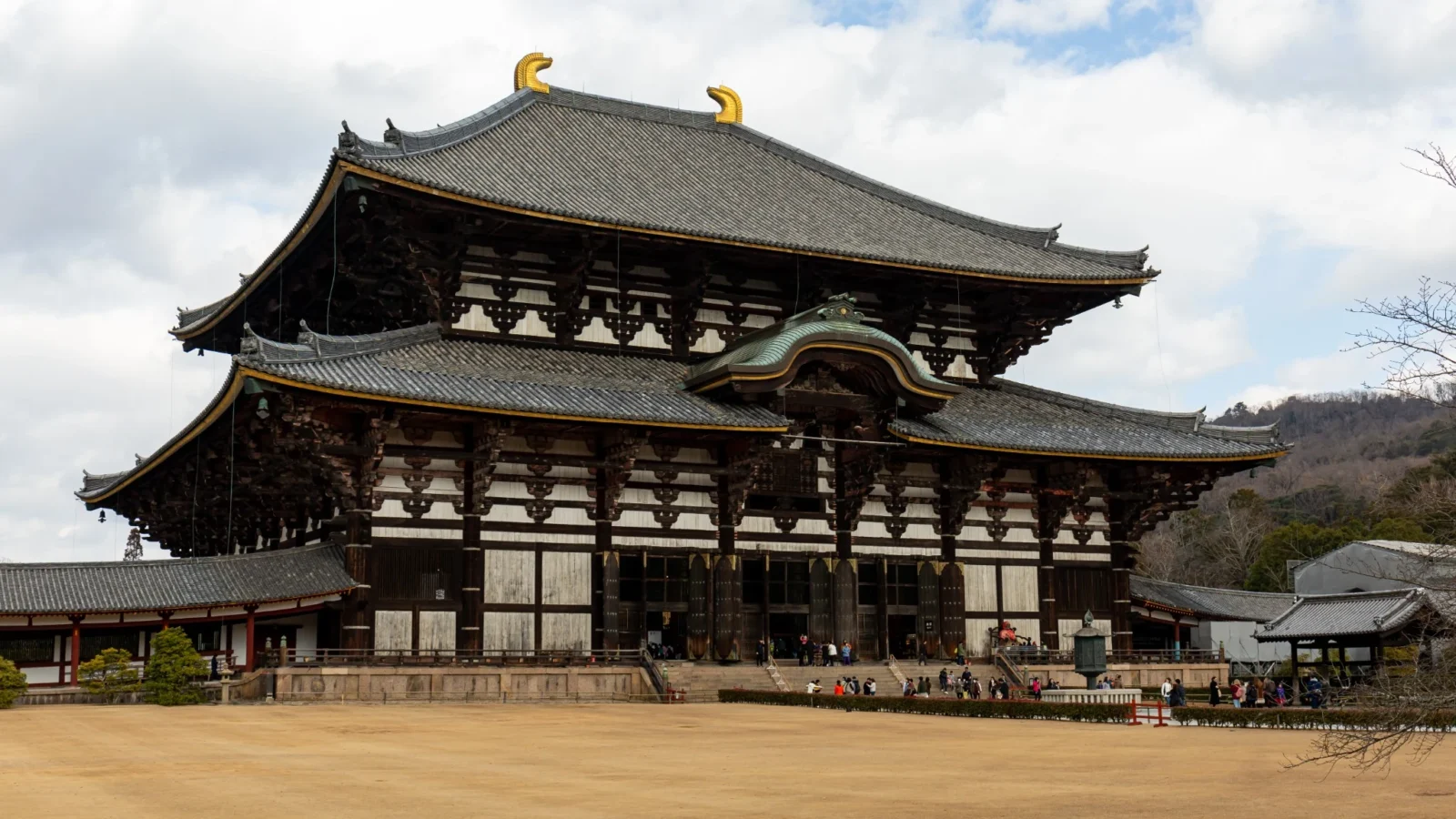 Todai-ji Great Buddha Hall in Nara, Japan