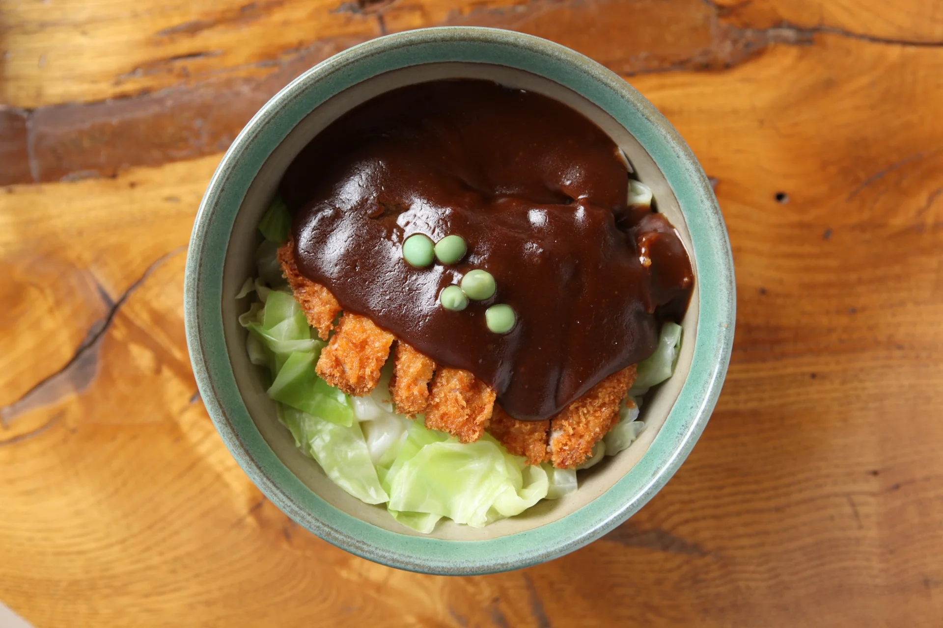 Okayama-style demi-katsudon with pork cutlet and demi-glace sauce