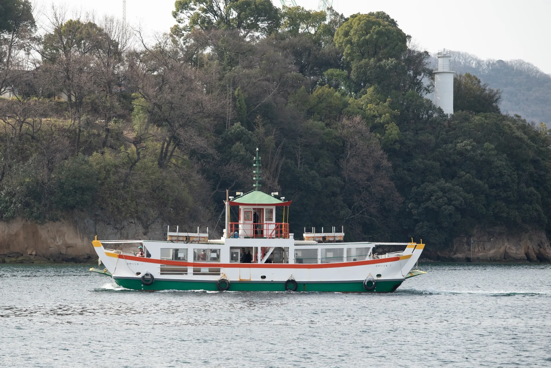 Local ferry crossing the Onomichi Channel
